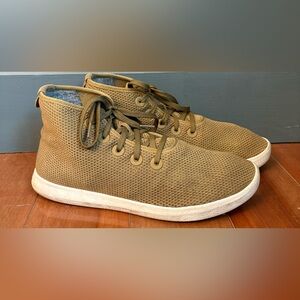 Allbirds Size 12 Tree Topper HighTop Sneakers Mens Sustainable Knit Olive Green